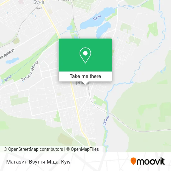 Карта Магазин Взуття Міда