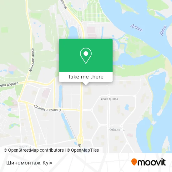 Карта Шиномонтаж