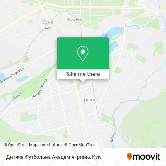 Дитяча Футбольна Академія Ірпінь map