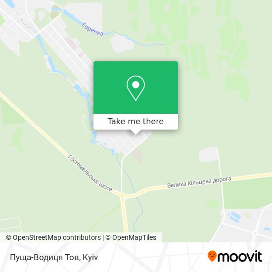 Пуща-Водиця Тов map