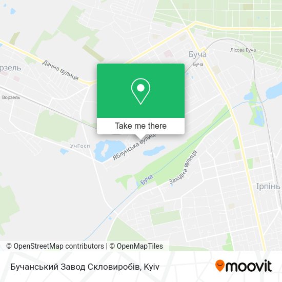 Карта Бучанський Завод Скловиробів