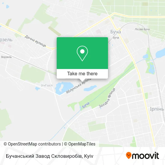 Карта Бучанський Завод Скловиробів