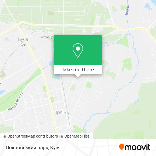 Карта Покровський парк