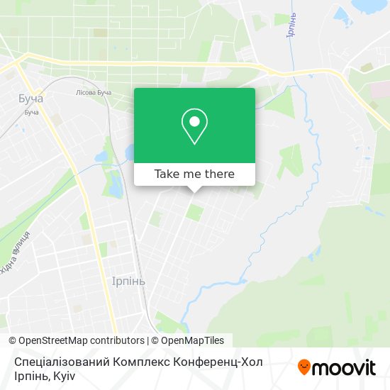 Спеціалізований Комплекс Конференц-Хол Ірпінь map