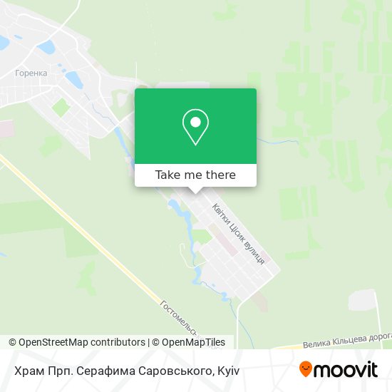 Храм Прп. Серафима Саровського map