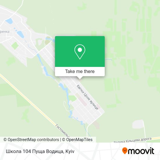 Карта Школа 104 Пуща Водица