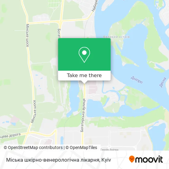 Карта Міська шкірно-венерологічна лікарня