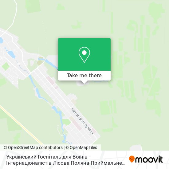 Український Госпіталь для Воїнів-Інтернаціоналістів Лісова Поляна-Приймальне Відділення map
