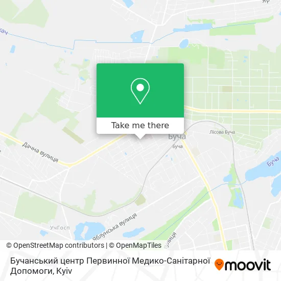 Бучанський центр Первинної Медико-Санітарної Допомоги map