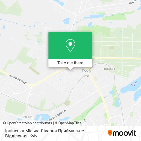 Карта Ірпінська Міська Лікарня-Приймальне Відділення
