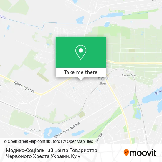 Карта Медико-Соціальний центр Товариства Червоного Хреста України