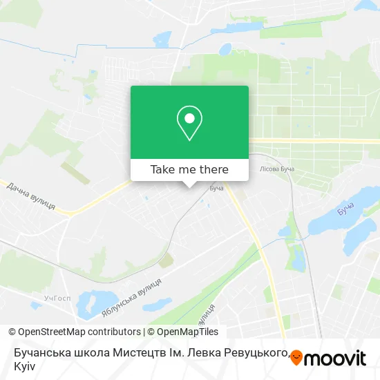 Бучанська школа Мистецтв Ім. Левка Ревуцького map