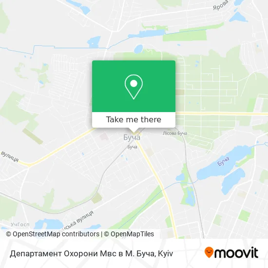 Департамент Охорони Мвс в М. Буча map