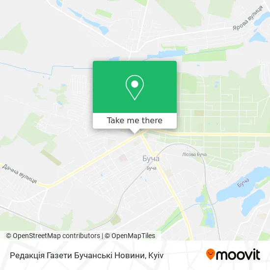 Карта Редакція Газети Бучанські Новини