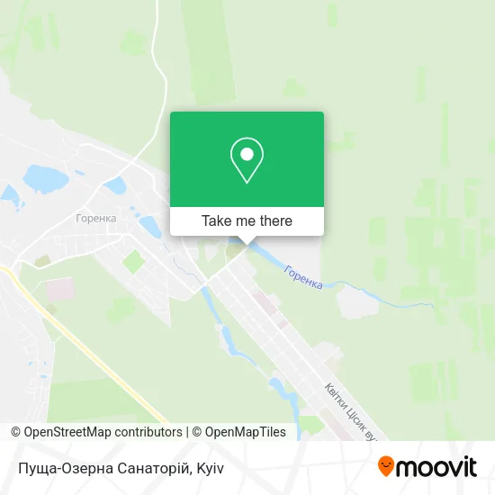 Карта Пуща-Озерна Санаторій