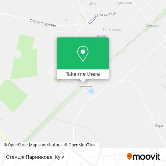 Карта Станція Парникова