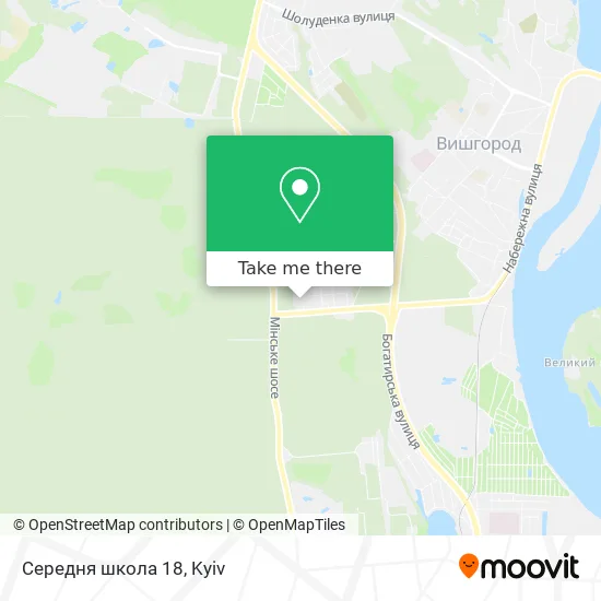 Карта Середня школа 18