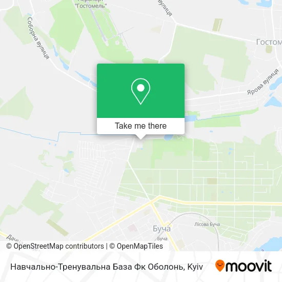 Карта Навчально-Тренувальна База Фк Оболонь