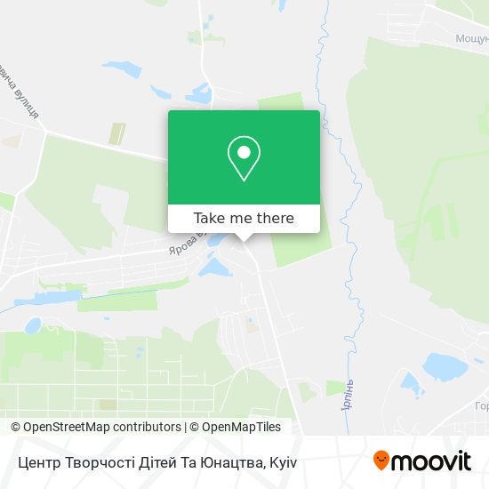 Карта Центр Творчості Дітей Та Юнацтва