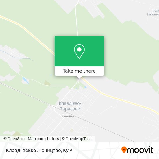 Карта Клавдіївське Лісництво