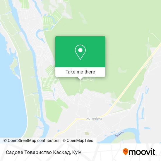 Карта Садове Товариство Каскад