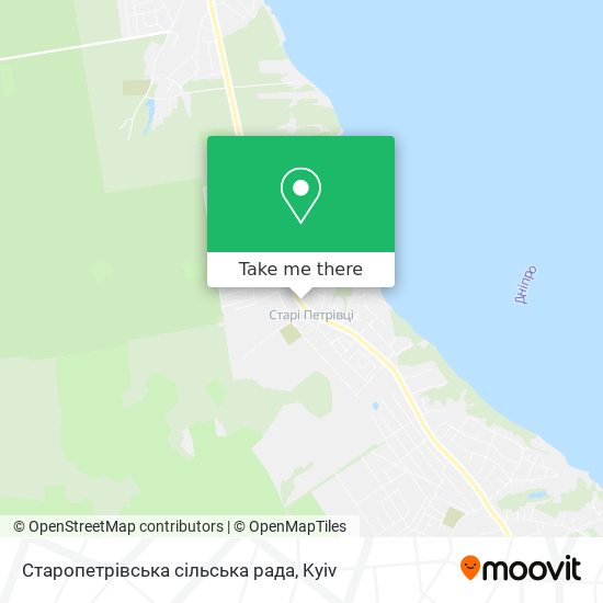 Карта Старопетрівська сільська рада
