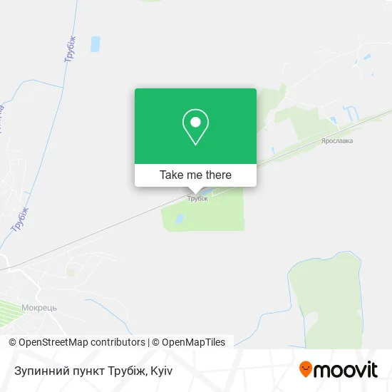 Карта Зупинний пункт Трубіж