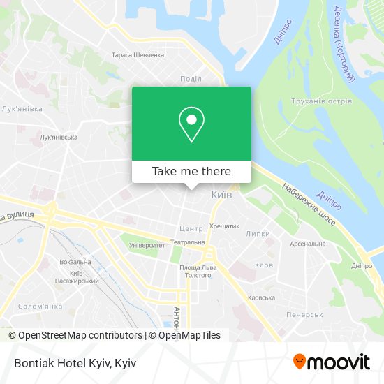 Bontiak Hotel Kyiv map