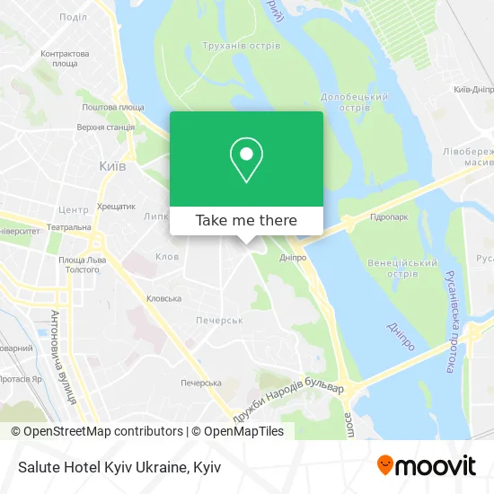 Карта Salute Hotel Kyiv Ukraine