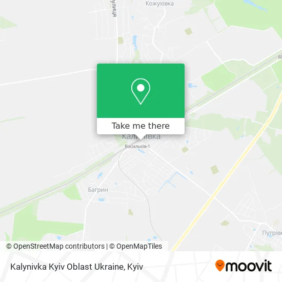 Карта Kalynivka Kyiv Oblast Ukraine