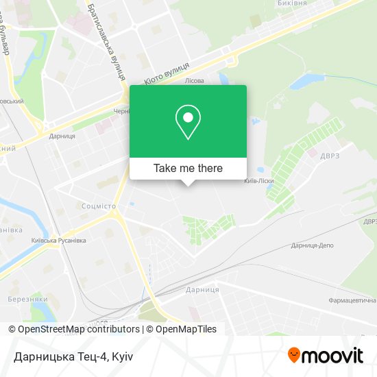 Карта Дарницька Тец-4