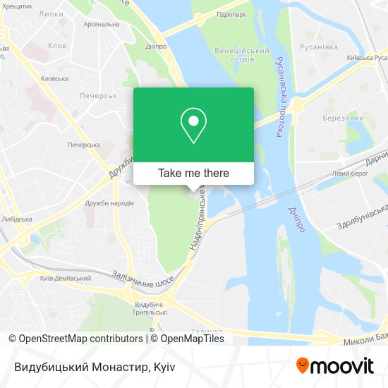 Видубицький Монастир map