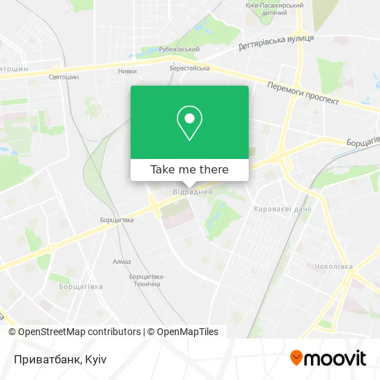 Карта Приватбанк