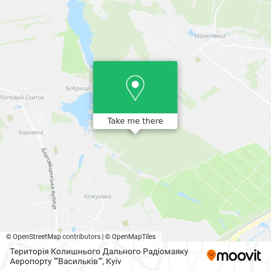 Територія Колишнього Дального Радіомаяку Аеропорту ""Васильків"" map
