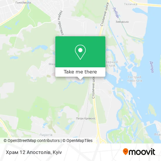 Карта Храм 12 Апостолів