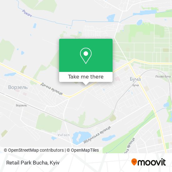 Retail Park Bucha map