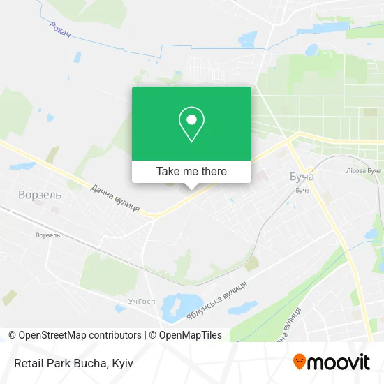 Карта Retail Park Bucha