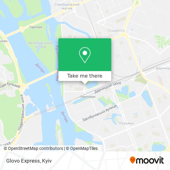 Glovo Express map