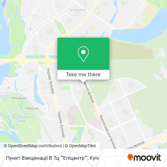 Пункт Вакцинації В Тц ""Епіцентр"" map