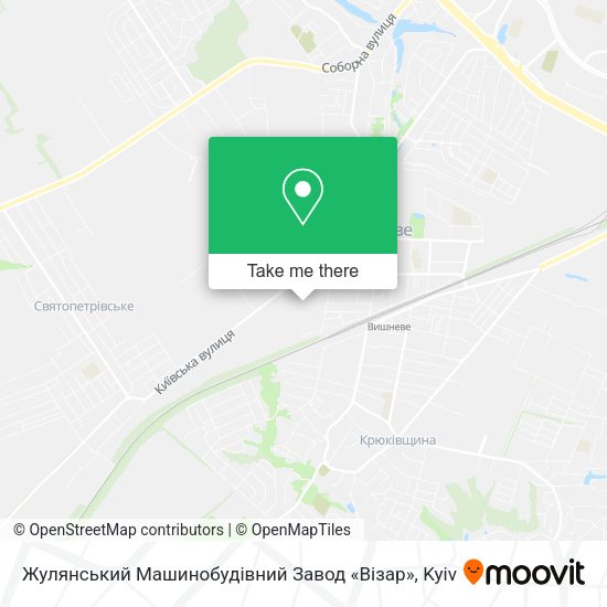 Карта Жулянський Машинобудівний Завод «Візар»