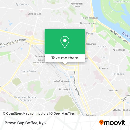 Brown Cup Coffee map