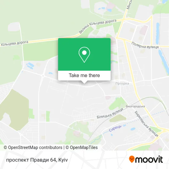 Карта проспект Правди 64