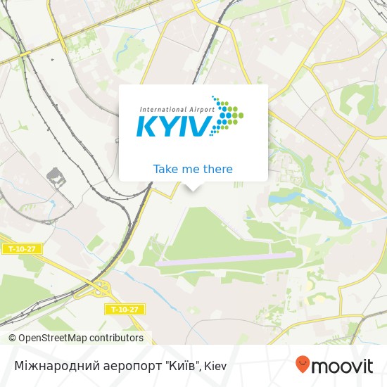 Міжнародний аеропорт "Київ" map