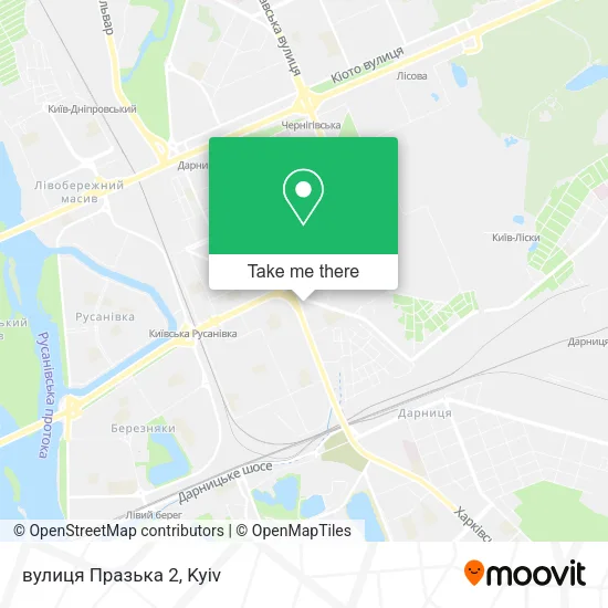 Карта вулиця Празька 2