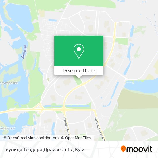 вулиця Теодора Драйзера 17 map