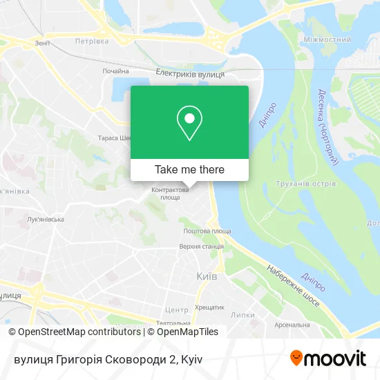 Карта вулиця Григорія Сковороди 2