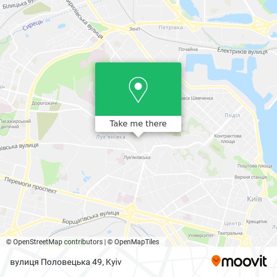 Карта вулиця Половецька 49