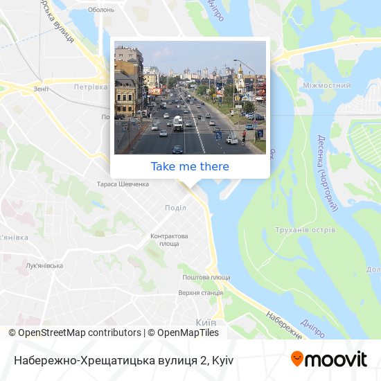 Набережно-Хрещатицька вулиця 2 map