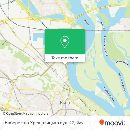 Набережно-Хрещатицька вул. 27 map