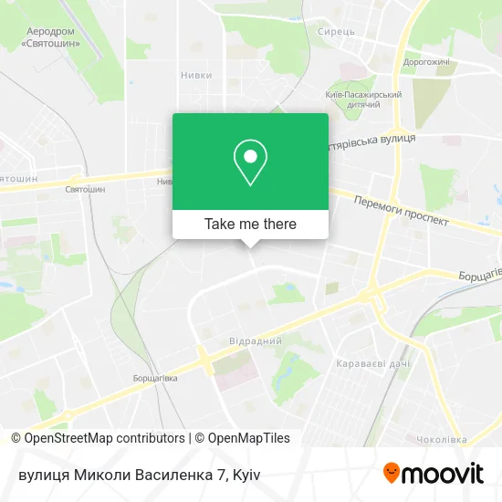 вулиця Миколи Василенка 7 map